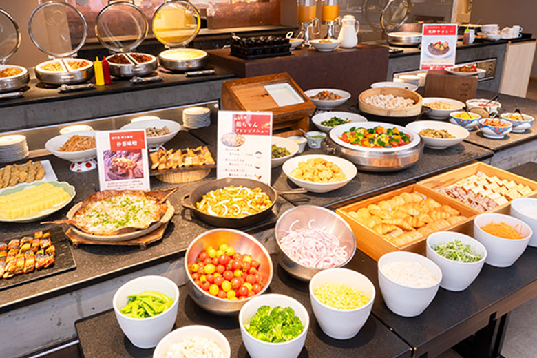 写真：朝食バイキング