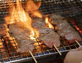 写真：飛騨牛串焼き